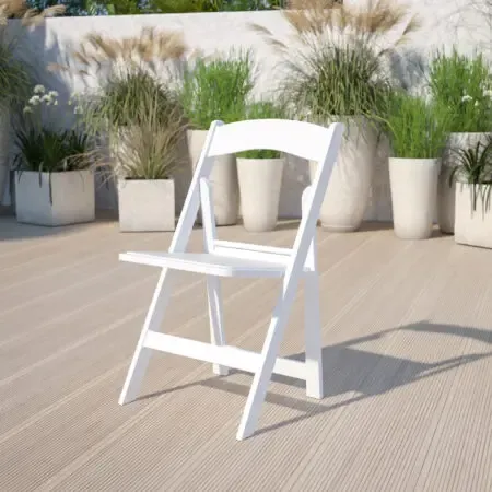 White Resin Folding Chairs | Austin\'s Elite Events